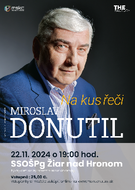 M. DONUTIL: Na kus řeči